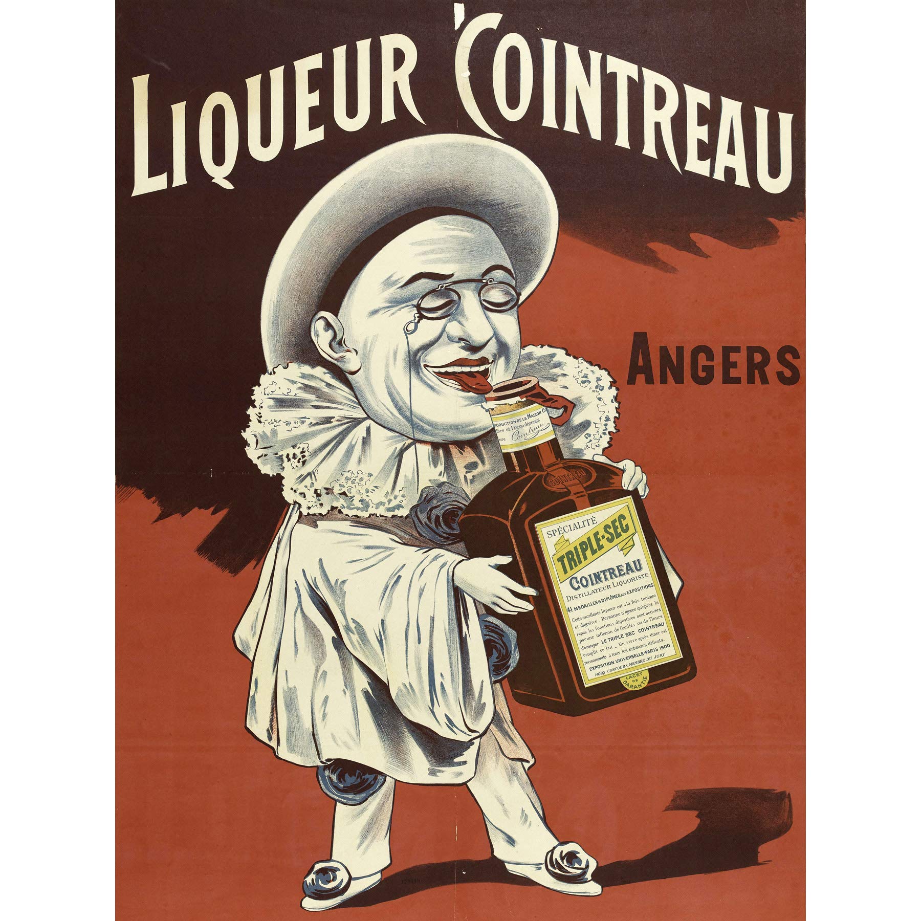 Tamagno Liqueur Cointreau Angers France Advert Large Wall Art Print Canvas Premium Mural