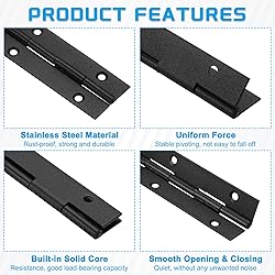 uxcell Piano Hinge, 36" Stainless Steel Continuous