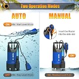 VEATON 750W Submersible Pump 13000 L/H Dirty/Clean Water Transfer view 5