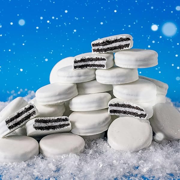 OREO WHITE FUDGE COVERED CHOCOLATE SANDWICH COOKIES, LIMITED EDITION HOLIDAY COOKIES, 8.5 OZ