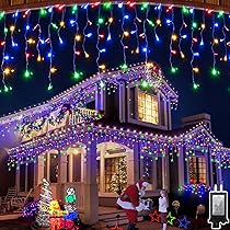 792 LED Christma Lights with 176 Drops, 82ft Outdoor Hanging