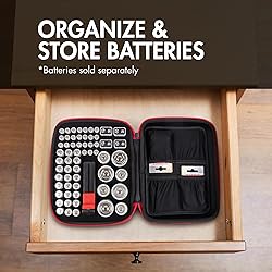 Tenergy Battery Organizer Storage Case with Battery