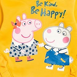 Peppa Pig Little Girls Pullover Fleece Hoodie and