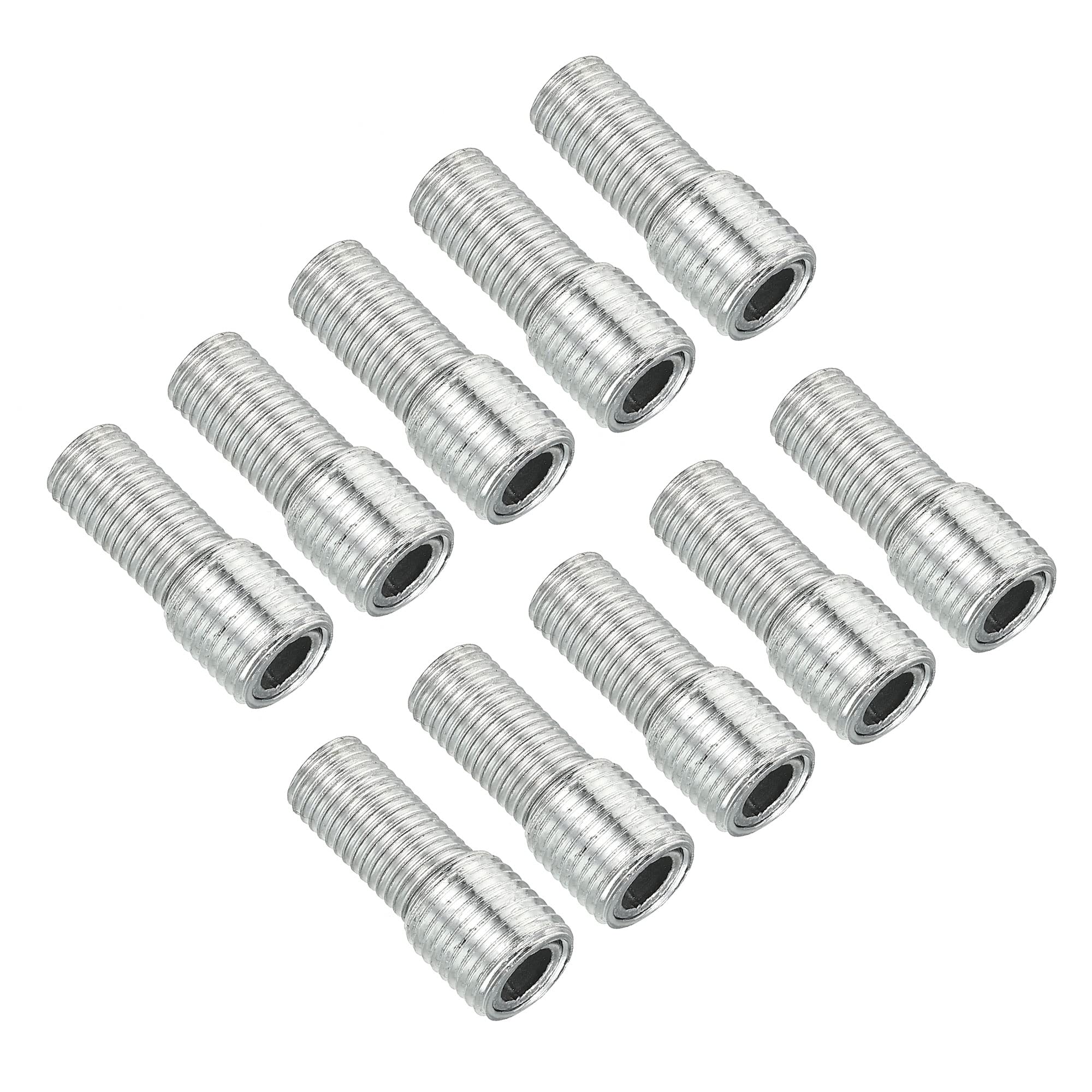 PATIKIL M10 to M8 Reducing Screw, 10 Pack 25mm Long External Thread Adapter Reducer Convert Joint Hardware Double Male Thread Bolts