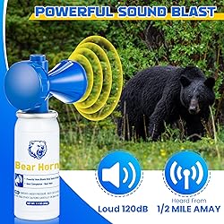 2 Pack 1.4oz Bear Horn Self Defense, Loud Air Horn