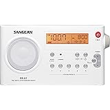 Sangean PR-D7 AM/FM Digital Rechargeable Portable Radio - White, One Size