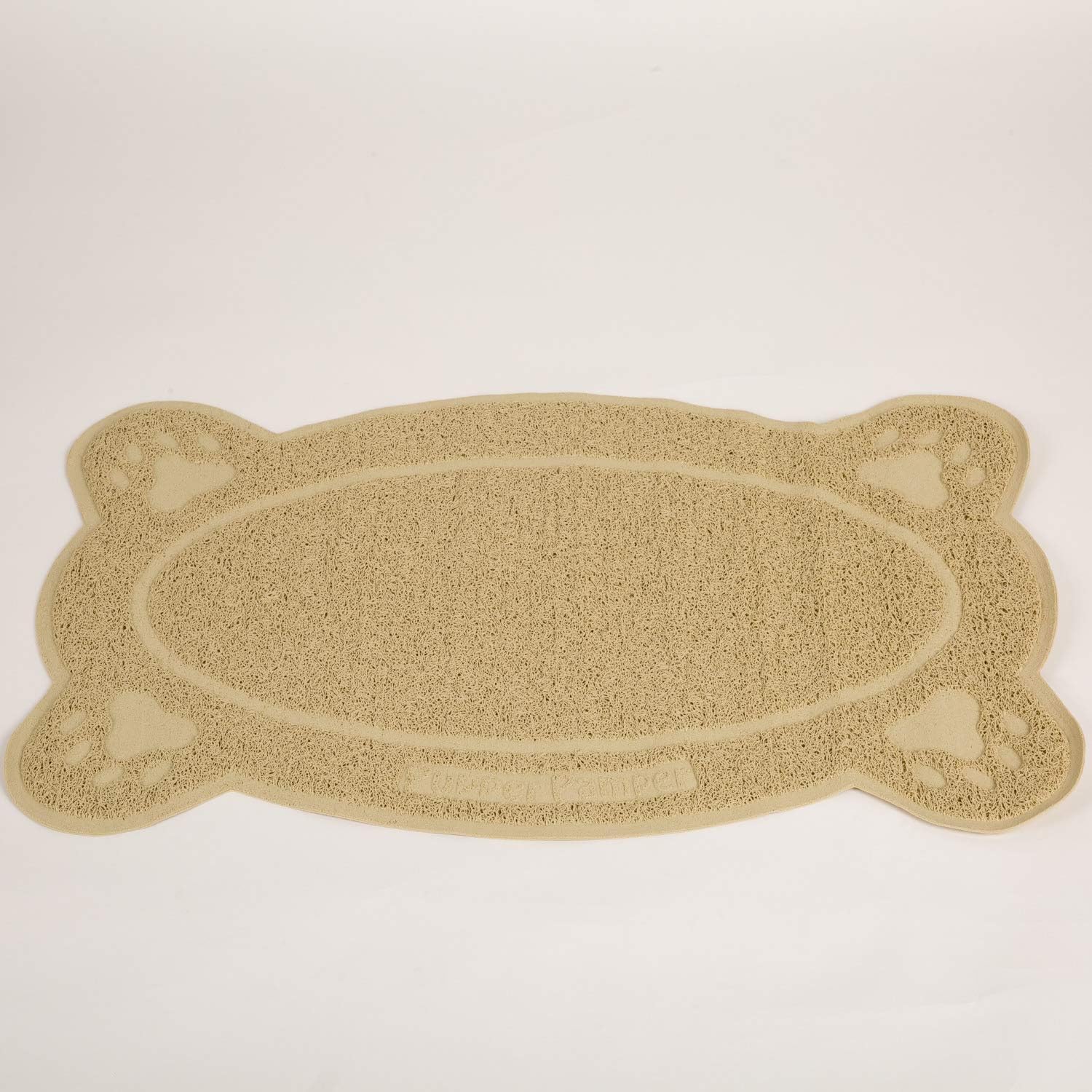Pupper Pamper Pet Feeding Mat – Cat & Dog Mats for Food & Water - Flexible and Easy to Clean Feeding Mat - Non-Slip Waterproof Feeding Mat for Dog Food & Water Bowls, Cat Litter & More