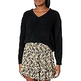 PJ Salvage Women's Loungewear Cable Crew Lounge Long Sleeve Top