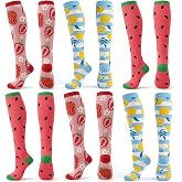 Unittype 6 Pairs Novelty Socks for Women and Men | Knee High over The Calf Athletic Socks, Long Sports Socks for Sport Soccer Softball Gifts