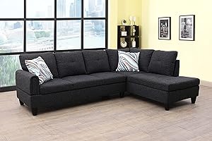 FUOROLA Manten L Shape Sectional Sofa for Living Room, Apartment, Game Room, Guest Room and Office