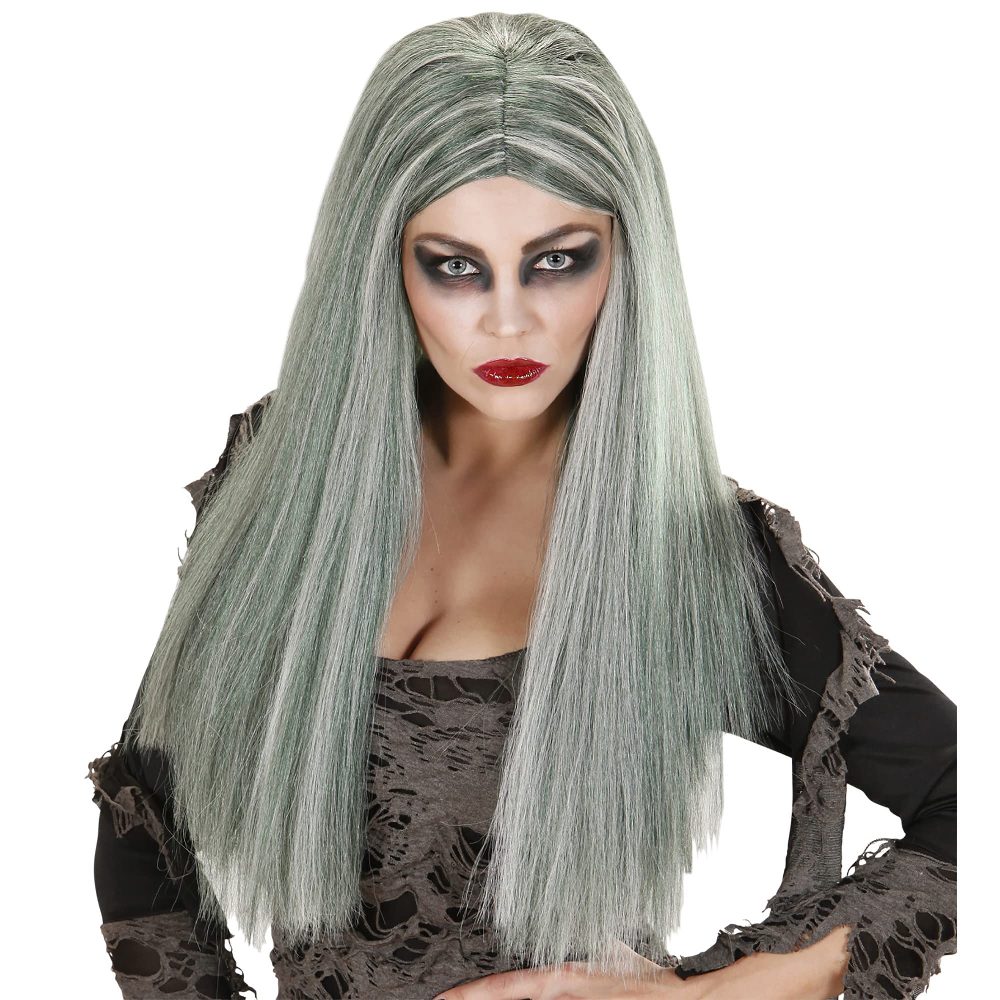 ZOMBIE WOMAN WIG - GREY