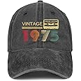 50th Birthday Gifts for Men Women 1975 Hats Vintage 1975 Baseball Cap for 50 Year Old Birthday Gifts Fathers Mothers Day