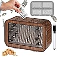 4-in-1 Piggy Bank for Adults Kids - Fully Assembled Wooden Money Saving Challenge Box(1000/3000/5000/10000) - Money Bank with Counter and Dry Erase Pen - Kakeibo Money Box for Cash Coin - BestGift