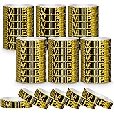 200 PCS Wristbands for Events, Party Wrist Bands for Events Custom, 0.79 X 10 Inch Waterproof VIP Wristbands, VIP Bracelets Paper Wrist Bands for Club Amusement Party Concert (Gold)