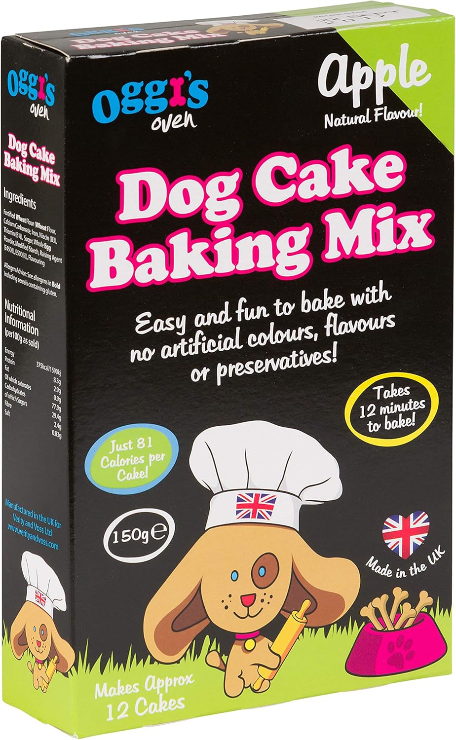 Oggi's Oven Dog Cake Baking Mix, Apple Amazon.co.uk Pet Supplies