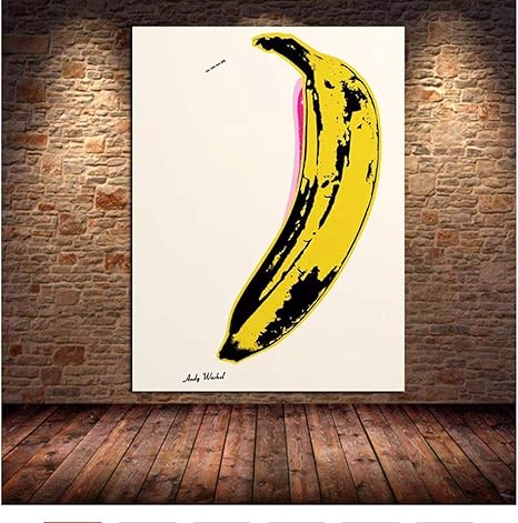 Amazon Dubdubd アンディウォーホル バナナアートポスター キャンバス絵画写真リビングルームの家の装飾ギフトキャンバスに印刷 50x70cmフレームなし アートフレーム ポスター オンライン通販
