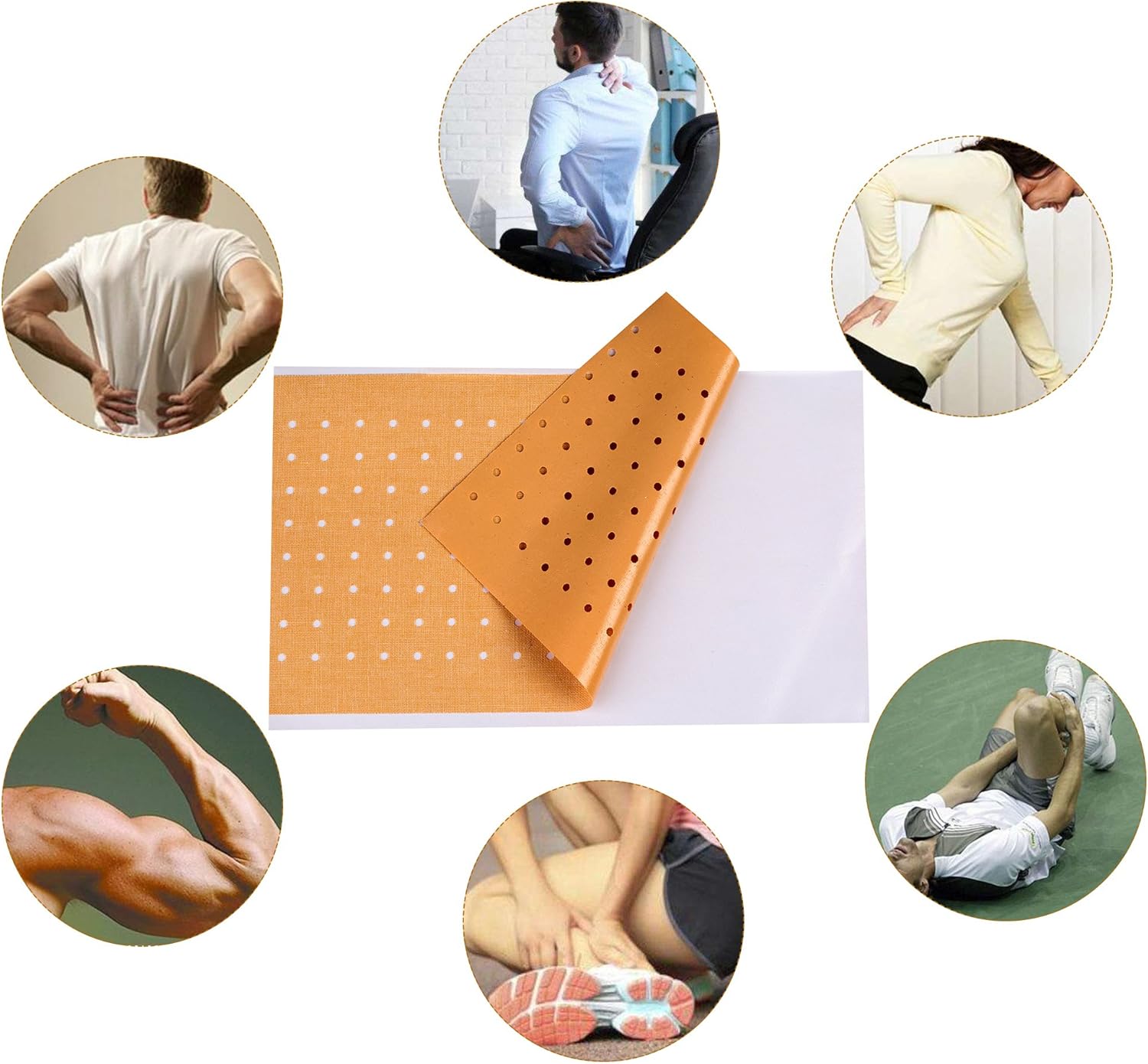 ifory 10 Pcs Capsaicin Patch Relief for Arthralgia, Back Pain, Stiff Shoulder, Muscular Pain (3.94"×7.09"), Porous Capsicum Plaster Capsicum Patches with Waterproof and Flexible: Health & Personal Care