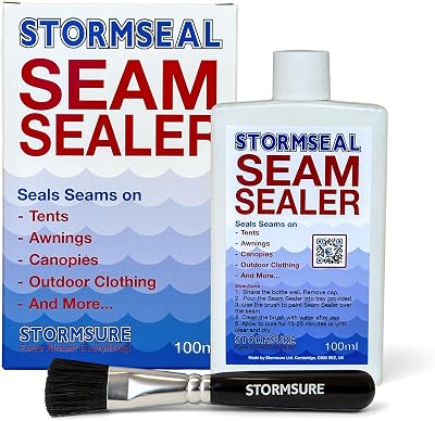 Stormsure Stormseal Seam Sealer 100ml Easy-To-Use Paint-On Sealer Dry 10 Min