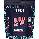 Blue Star Nutraceuticals Iso-Smooth 100% Isolate Whey Protein Powder, 30g Protein Per Serving - Low Carb, Keto Friendly - Eas