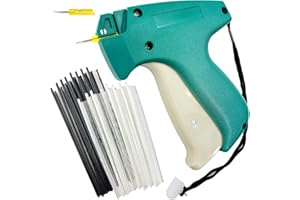 LIUMAI Micro Mini Stitch Gun for Clothing, Fine Stitch Tagging Gun Kit with 2pcs 0.05 inch Needles, 1080 Black and 1080 White 0.18 inch Micro Fasteners, Mini Stitch Tagging Gun for Clothes