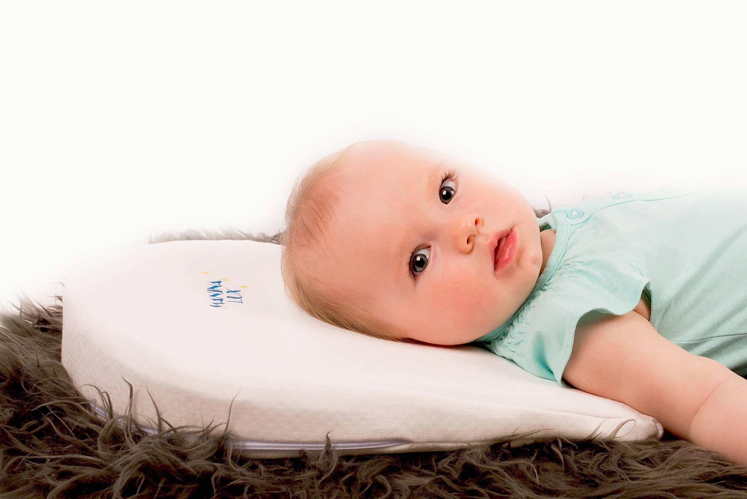 Memory Foam | Bamboo Bassinet Wedge Pillow | Universal Baby Sleep Positioner + Free eBook