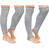 Bencailor 2 Pair Cut Resistant Leg Sleeves Anti Bite Scratch Protective Leg Protectors Sleeves for Safety Guard for Women