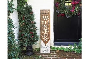 Creative And Interesting Wooden Sign Winter Wonderland Stencil Snowflake Stencil Porch Stencil Winter Stencil Reusable Stenci