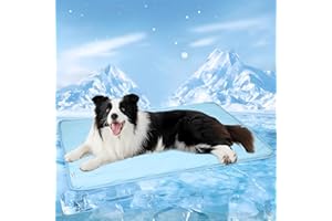 ZAKAPAWS Cooling Blanket for Dogs - Q-MAX>0.4 Waterproof Pet Throw Blanket Bed Cover, Non-Slip Dog Blankets for Couch Protector, Washable Furniture Cover for Summer, Blue,30x40