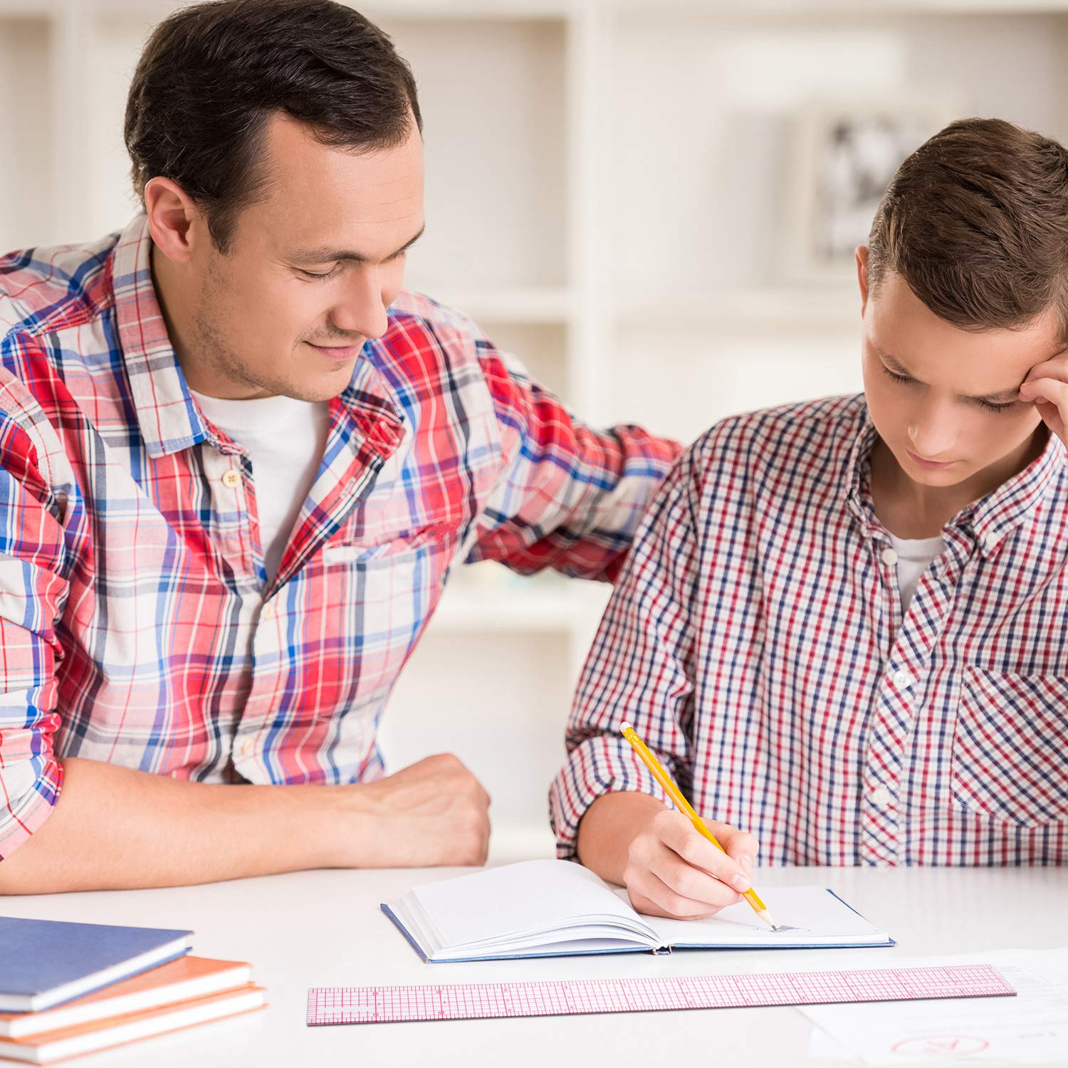 Pelopy 4 Pieces Clear Plastic Ruler Grid Transparent Ruler Plastic Straight Measuring Tool Set for Clothes Design Sewing(6 Inches, 12 Inches, 15 Inches,B50 B60 B70 B-80)