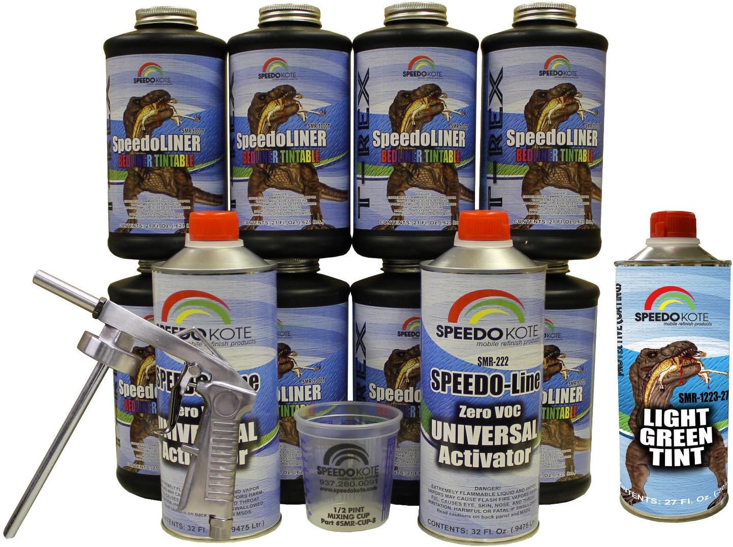 Speedokote TRex Green Bed Liner, 2K Urethane, SMR1000LG