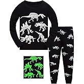 Akyzic Boys Pajamas Planet 100% Cotton Sleepwear Toddler Kids 2 Piece Long Sleeve Pjs 3-10 Years