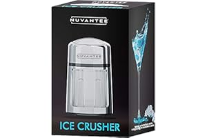 Innovee Manual Ice Crusher with Rust-Proof Zinc Alloy Construction - Carbon Steel 430 Blade Crushes Ice to Your Desired Finen