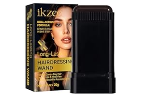 PUT GIRL Temporary Hair Dye Comb for Gray Hair Coverage, Disposable Hair Color Stick with Precision Brush, Advanced Non-Irritating & Smudge-Proof Formula, Quick Root & Sideburn Touch-Up (dark brown)