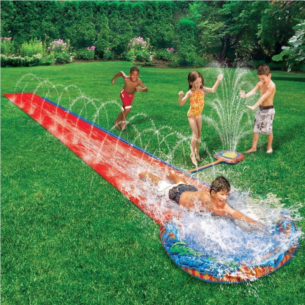 Ghost Supplies CHILDRENS KIDS SLIP N SLIDE SOAK SPLASH 16' GARDEN WATER SPRAY SPRINKLE POOL TOY