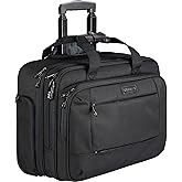 KROSER Rolling Laptop Briefcase Premium Laptop Bag Fits Up to 17.3 Inch Laptop Water-Repellent Wheeled Computer Bag Overnight