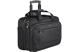 KROSER Rolling Laptop Briefcase Premium Laptop Bag Fits Up to 17.3 Inch Laptop Water-Repellent Wheeled Computer Bag Overnight