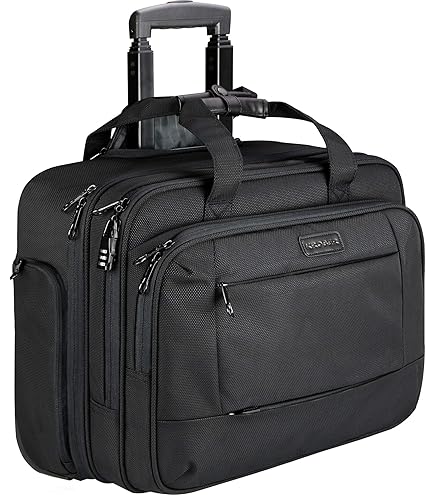 EMPSIGN ローリングブリーフケース ラップトップバッグ、17.3インチ Amazon.com: EMPSIGN Rolling Briefcase Laptop Bag,17.3