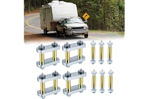 ASDJAKZP Heavy Duty Trailer Shackle Kit, Shackle Upgrade Kit Compatible with CRE3000 Stock and Equafle x 2.25" Shackles Tande