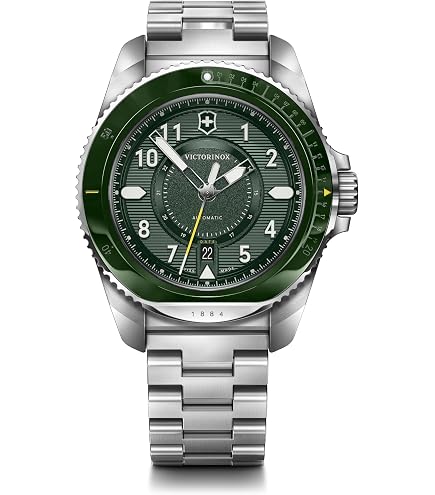 Amazon.com: Victorinox I.N.O.X. Chrono Blue Dial Stainless Steel