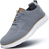 Men's Casual Dress Shoes Fashion Walking Sneakers Mesh Business Oxfords Work Lightweight Soft Sole