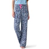 Little Blue House Women's Capelton Road Pajama/Lounge Sleepwear Bottom Pants &ndash; Printed | Polyester | with Packing Bag