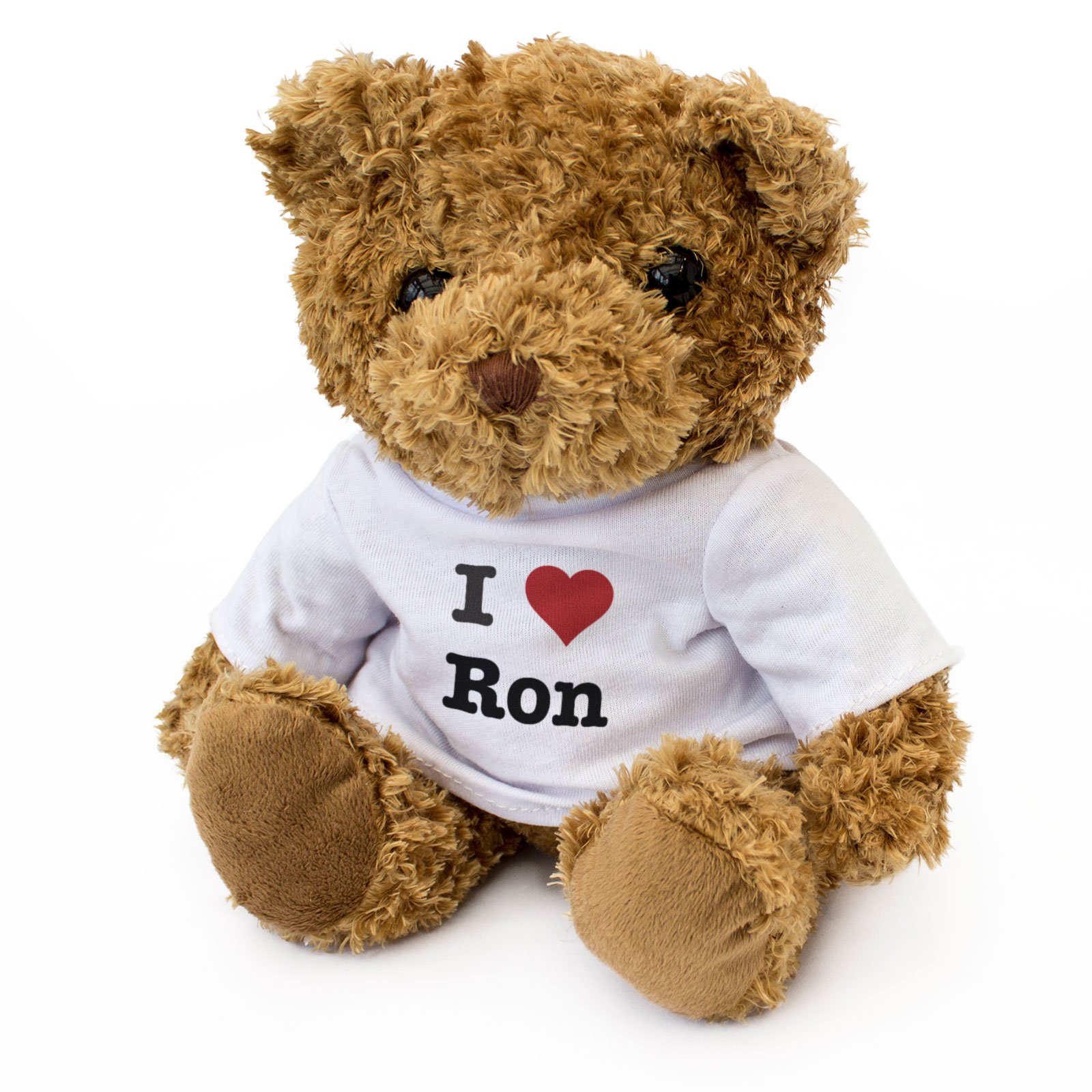 NEW - I LOVE RON - Teddy Bear - Cute Soft Cuddly - Gift Present Xmas Birthday