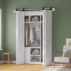 SMARTSTANDARD 72" Bifold Sliding Barn Door Hardware