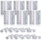 Henoyso 300 Pcs Plastic Wristbands for Events Vinyl Wristband Plastic Bracelet for Events Arm Band Identification for Concerts Carnivals (Silver)