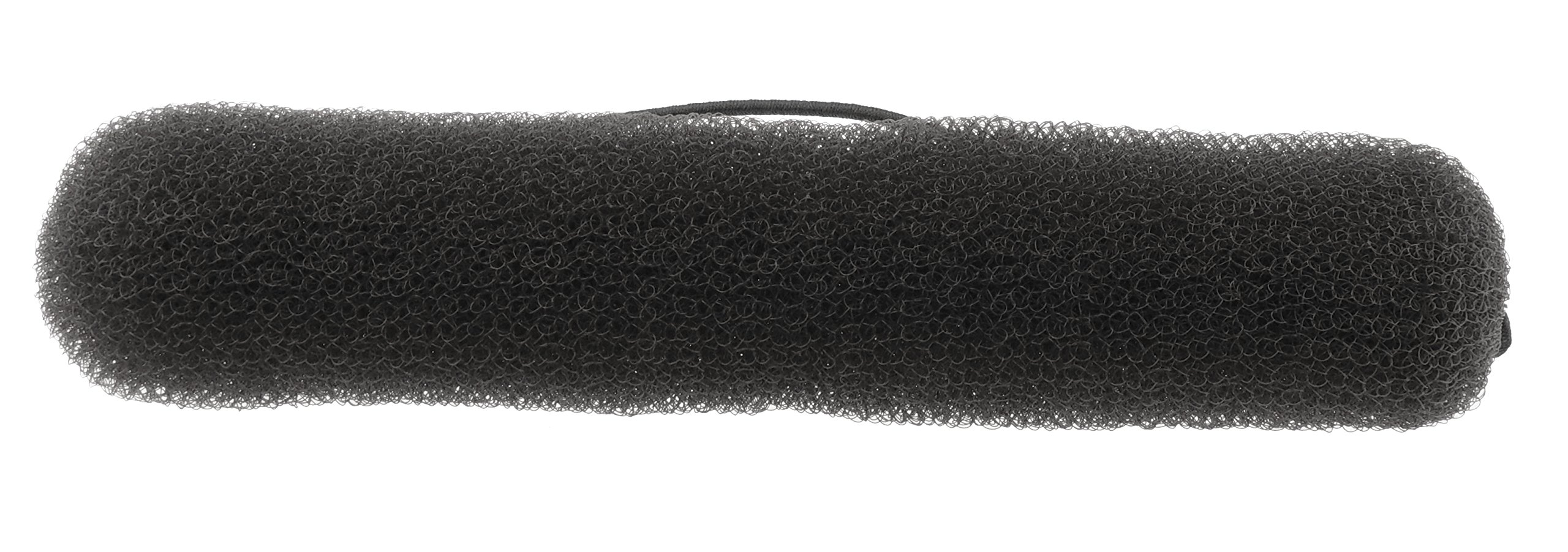 Womens Girls Dance Hollywood Hair Bump Recital Ballet Princess Ballet Recital Dance Dressage Styling Tools Bun Snood Net Holder Large Plain Sausage Roll Twist Chignon Sponge Easy Former (Black)