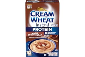Cream of Wheat Instant High Protein Hot Cereal, Maple Brown Sugar, 1.6 Ounce, 6 Packets