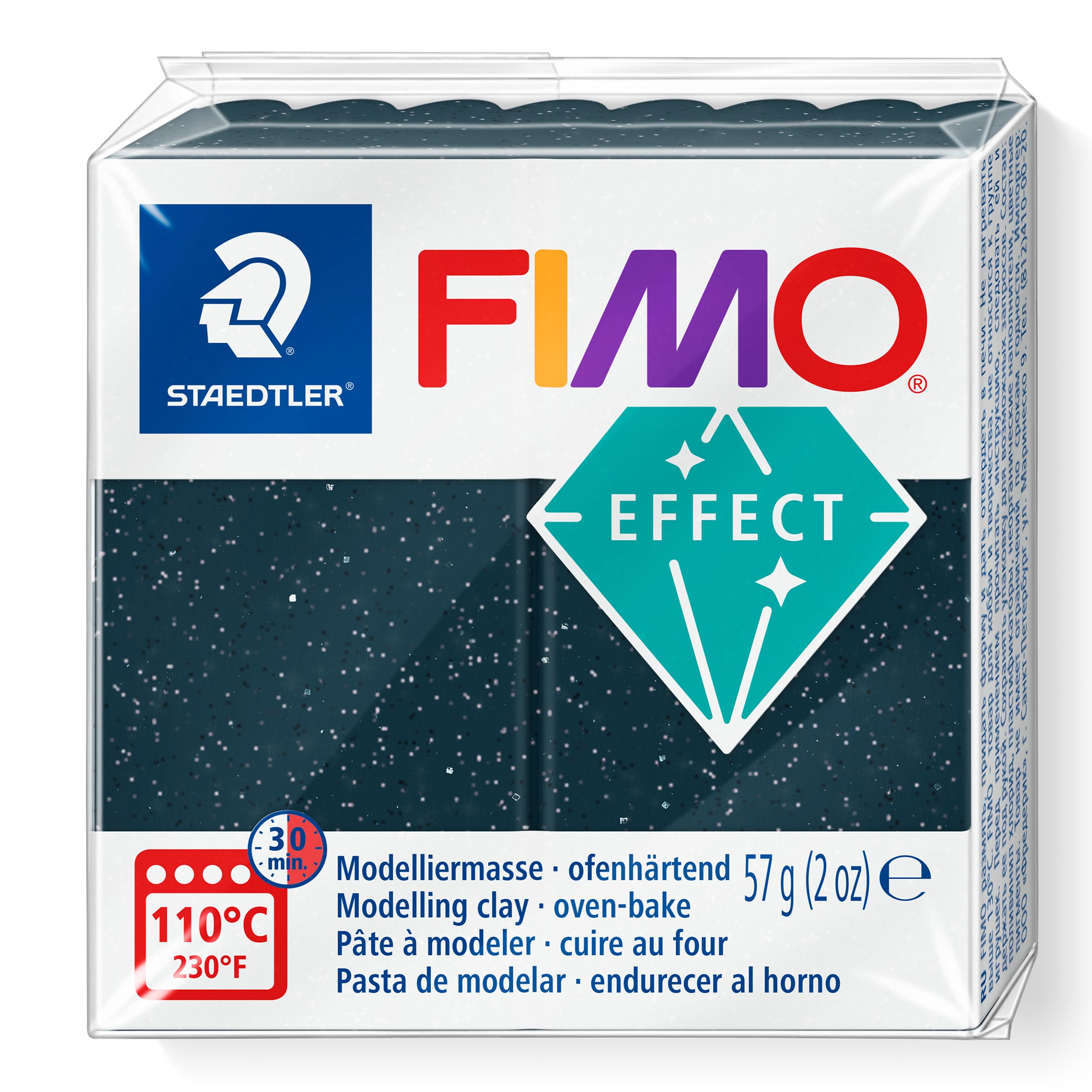 STAEDTLER FIMO Effect 8020-903 Oven Hardening Modelling Clay, 57 g - Stardust