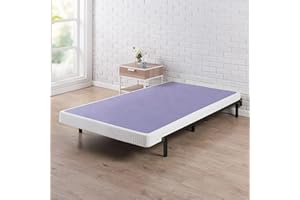 ZINUS Edgar 4 Inch Wood Box Spring, Mattress Foundation, Sturdy Wood Structure, Low Profile, Easy Assembly, Twin