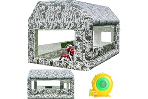 LVAOSTT Inflatable Paint Booth Portable 13x11x8.2FT Inflatable Spray Booth Tent, Car Paint Tent with Air Filter System Air Blower for DIY Spray Car Parts Painting Workstation Motorcycle Garage