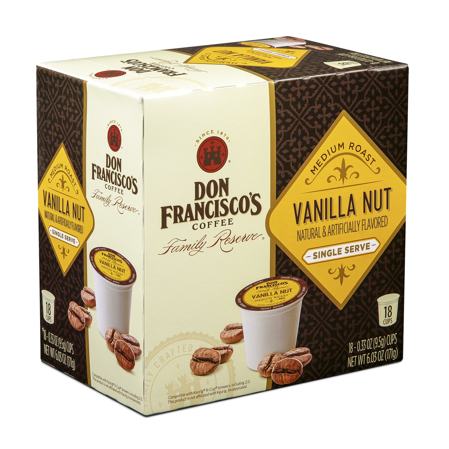 Mua Don Francisco's Vanilla Nut Flavored (12 Pods) Single Cup Coffee